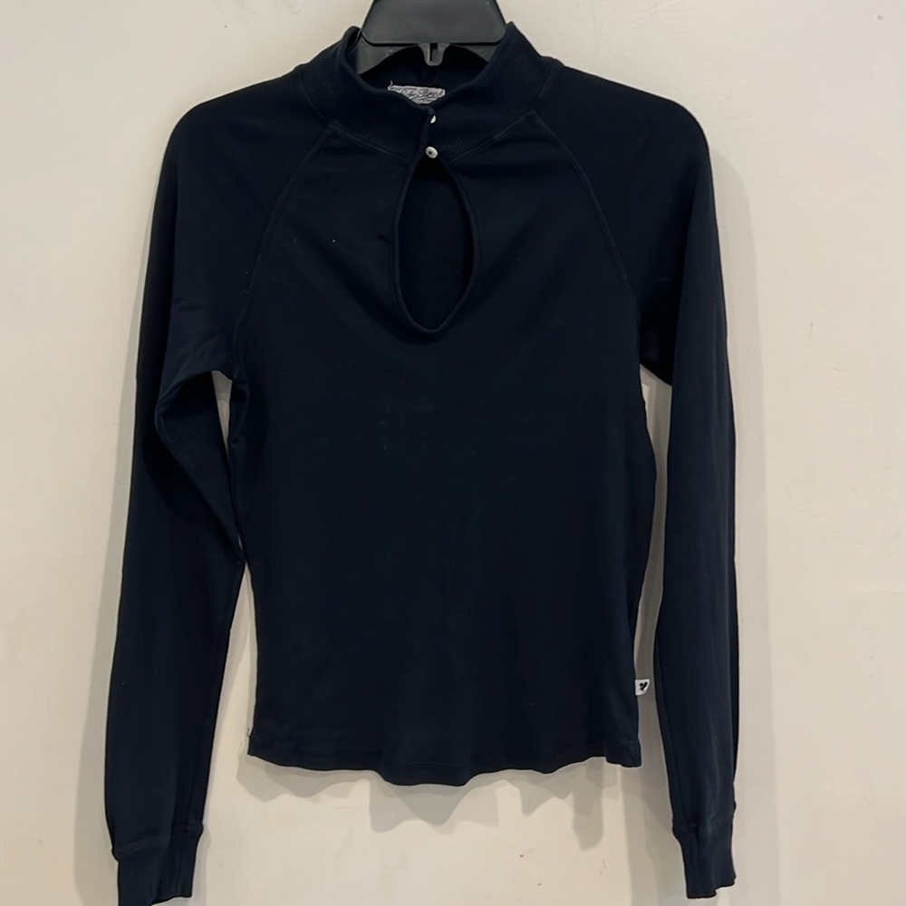 Lucky Brand Set of 2 White & Black Long Sleeve Top Size M